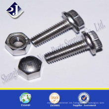 Tornillo hexagonal de acero inoxidable